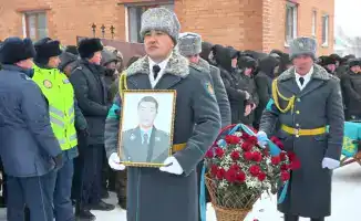 В Акмолинской области прошла церемония прощания с старшим лейтенантом Асанали Аскербековым