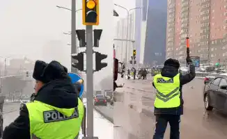 Усиление мер безопасности полиции в Астане из-за ухудшения погоды