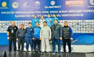Чемпионат Казахстана по борьбе Туркестанская область медали