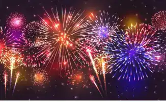 Новогодний салют и концерты в Астане