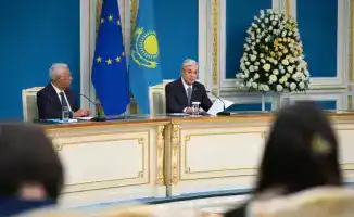 Токаев и Кошта: Казахстан станет ключевым транспортным узлом Евразии