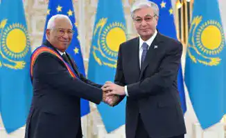 Токаев вручил орден "Достық" I степени президенту Европейского совета Антониу Кошту