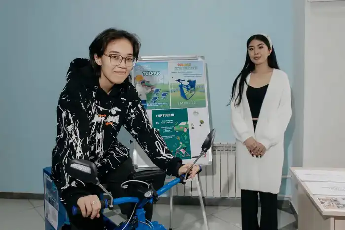 Внедрение энергогенерирующих велотренажеров студентами Ualikhanov University: шаг к устойчивому развитию и экологии Павлодаре