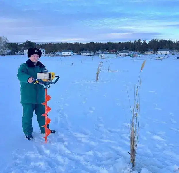 На водоёмах Каркаралинского нацпарка идут зимние аэрационные работы (2)