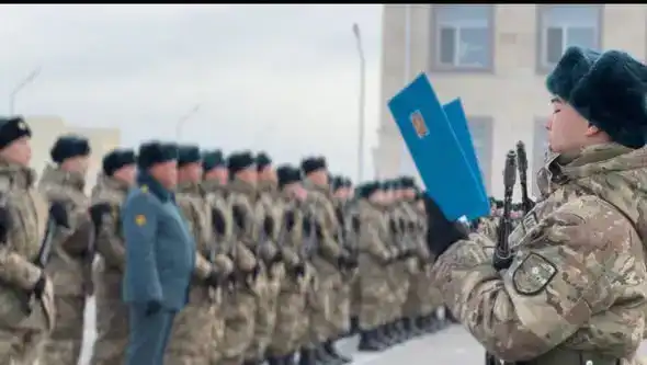 В ТУРКЕСТАНЕ НОВОБРАНЦЫ ПРИНЯЛИ ВОИНСКУЮ ПРИСЯГУ ПЕРЕД РОДИНОЙ (3)