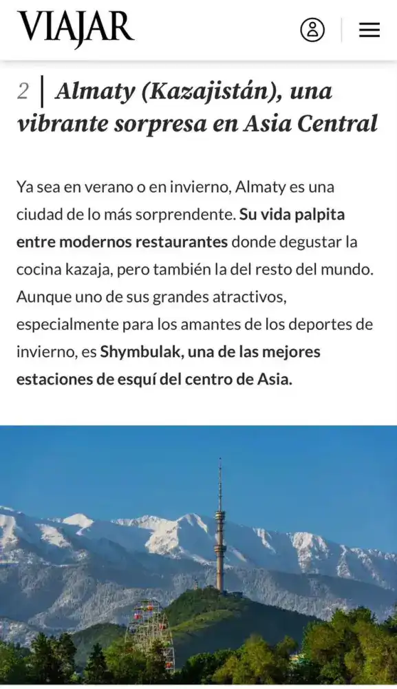 Испанский журнал Viajar признал Алматы одним из самых уникальных горных городов (3)