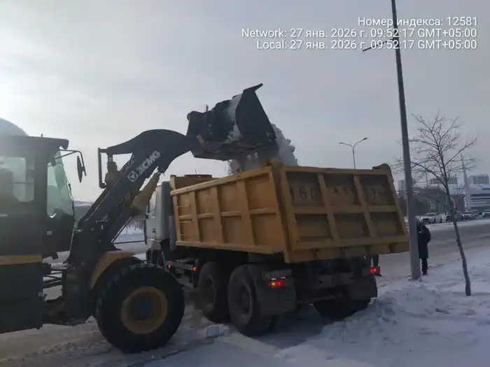 Более тысячи единиц спецтехники задействовано в снегоуборочных работах в Астане (6)