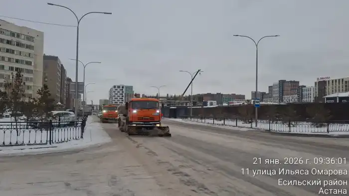За ночь из Астаны вывезли около 24 тысяч кубометров снега (3)