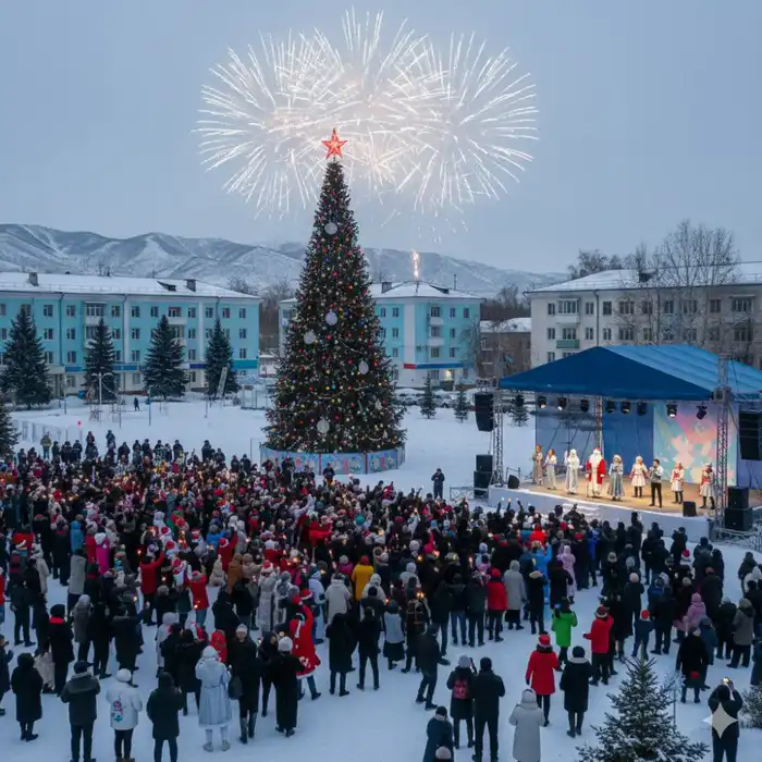 В Риддере 1 января пройдет новогодний концерт на Придворцовой площади с участием известных артистов и фейерверком в завершение программы. Павлодаре