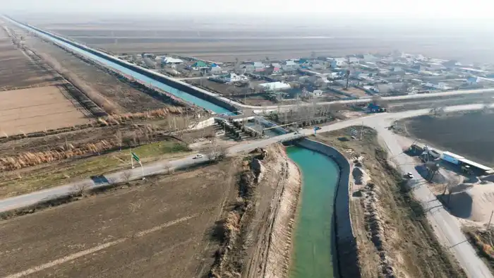 Первая за 40 лет очистка магистральных каналов проводится в Жетысайском районе Туркестанской области (3)