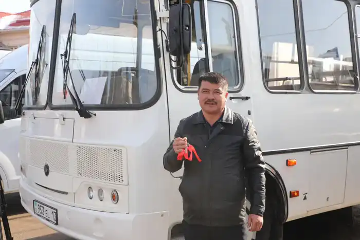 Обновление общественного транспорта в Сарыагашском районе Туркестана Павлодаре