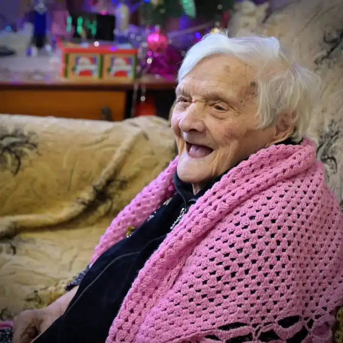 100 лет ветерану Великой Отечественной войны Марии Матюшиной в Сычевке Павлодаре