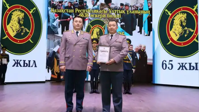 65-летие воинской части 6636 Национальной гвардии МВД РК: вклад в безопасность страны Павлодаре