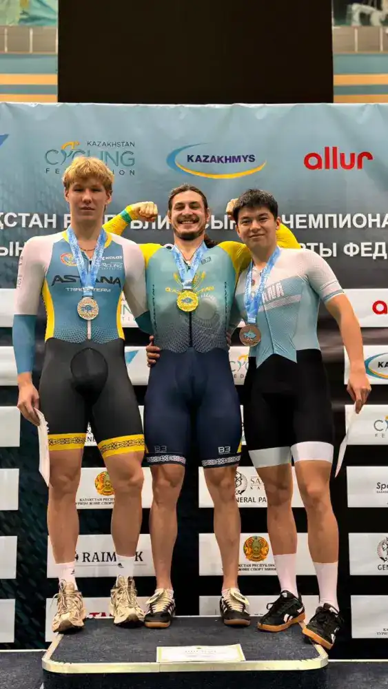 В Астане прошел республиканский зимний чемпионат по велотреку (8)