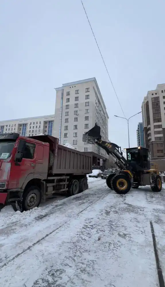 Свыше 3 тысяч рабочих и более 1800 единиц техники: в Астане продолжается круглосуточная очистка от снега (8)