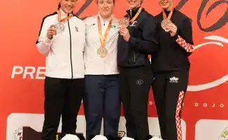 Каратэ Премьер-лига Стамбул 2026 Бэлла Самашева Софья Берульцева Казахстан 3 место