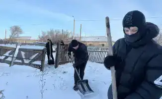 В Костанайской области акция «Снежный десант» способствует улучшению качества жизни пожилых людей