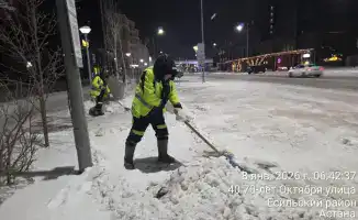 Зима в Астане: 3 000 рабочих против снега!