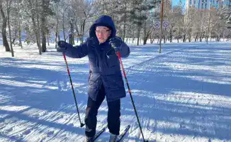 Пенсионеры Астаны занимаются зимними видами спорта