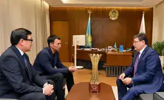 Встреча акима области с директором ФК Семей обсуждение достижений команды