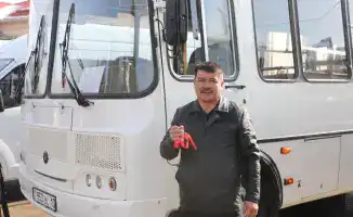 Обновление общественного транспорта в Сарыагашском районе Туркестана