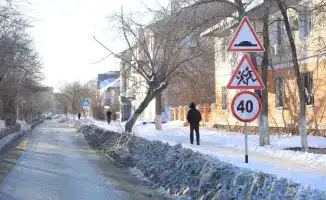 Проверка уборки снега в микрорайоне Есет батыра акимом области Асхат Шахаровым