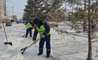 Уборка снега в Астане вывезено 33 миллиона кубометров