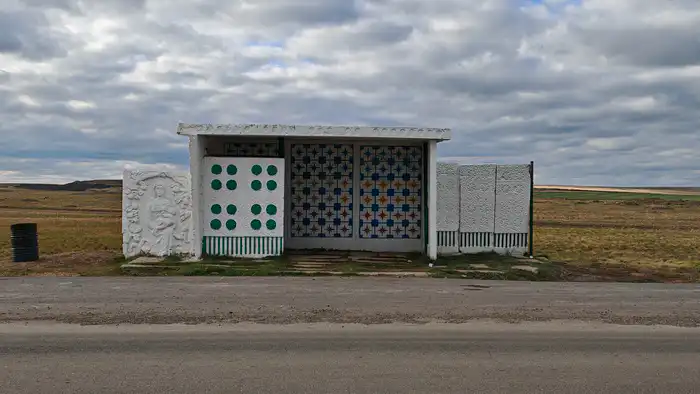 Остановка в районе села Ишимка, Акмолинская область