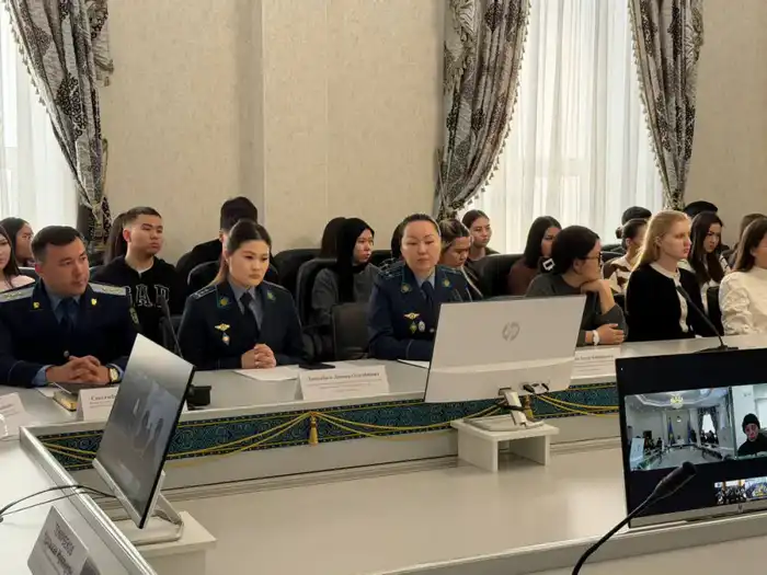 Международный телемост в Костанае: правовая культура и профилактика наркопреступлений среди молодежи Павлодаре