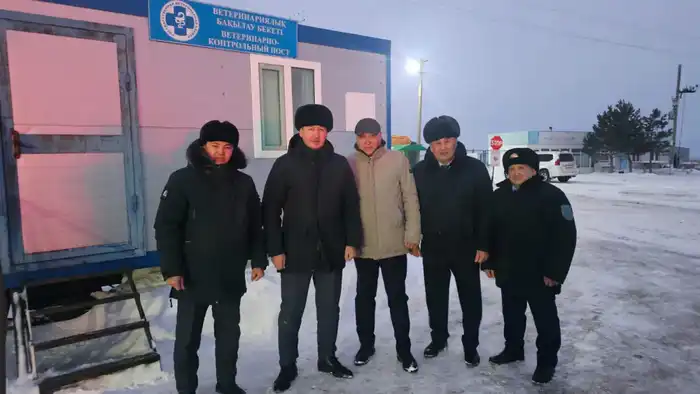 К.К. Ташимов проверяет ветеринарные посты в Северо-Казахстанской области Павлодаре