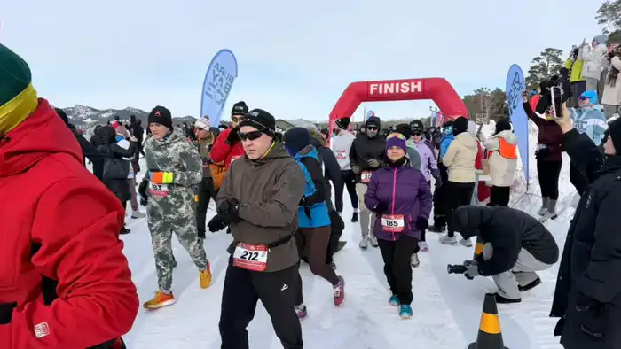 Международный забег на льду «BURABAY ICE - 2026» прошёл на территории Государственного национального природного парка «Бурабай» (2)