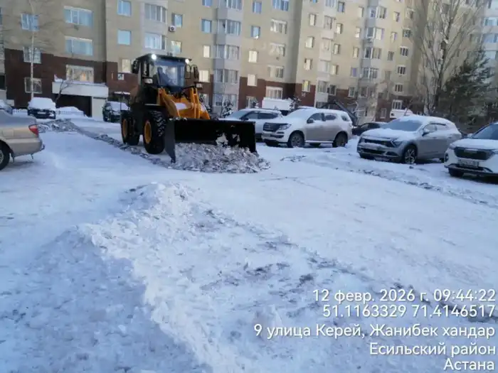 Около двух тысяч единиц спецтехники задействованы в снегоуборочных работах в Астане (2)