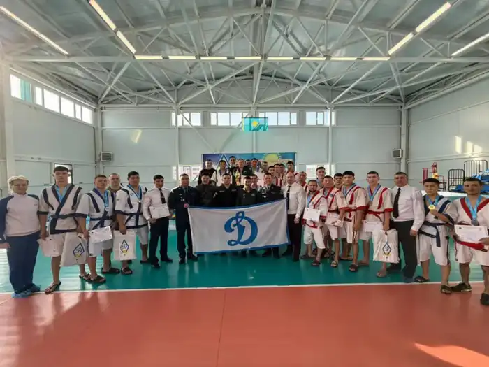 Петропавловские полицейские победили в қазақ күресі Павлодаре