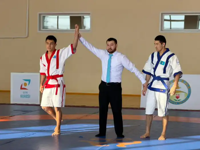 В Костанайской области прошел республиканский турнир по қазақ күресі среди спасателей Павлодаре