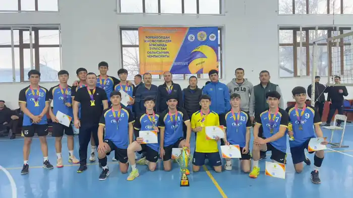 Сайрамский район одержал победу на областном чемпионате по волейболу среди юношей Павлодаре
