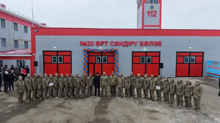 Модернизированная пожарная часть Хромтау открытие Чингис Аринов Павлодаре