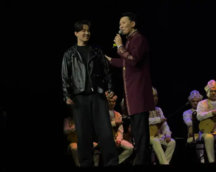 Димаш Кудайберген выступил на творческом вечере Абылая Тлепбергена (6)