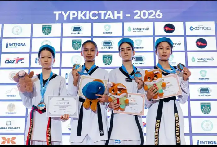 Тхэквондисты Туркестана завоевали 11 медалей на чемпионате страны Павлодаре