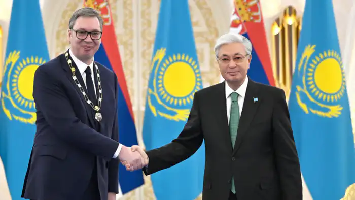 Два орла в небе дружбы: Казахстан и Сербия обменялись орденами 'Алтын Қыран' Павлодаре