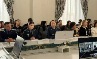 Международный телемост в Костанае: правовая культура и профилактика наркопреступлений среди молодежи
