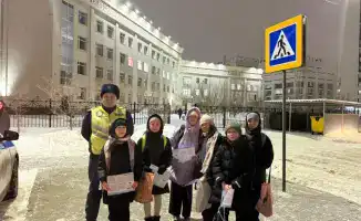 Астана: акция по безопасности на дорогах