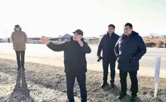 Аким области Нурлыбек Налибаев проверяет ход реконструкции канала «Кызылжарма» и улицы Сагымбаева