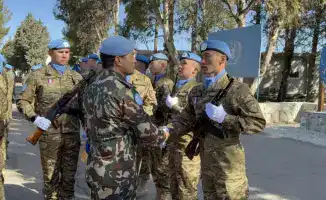 Казахстанские миротворцы на Голанах отмечены медалями ООН за выдающиеся достижения в разминировании