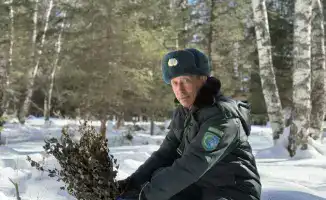 Зимняя поддержка дикой природы в Катон-Карагайском национальном парке