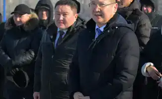 Посещение Успенского района Асаином Байхановым открытие плавательного бассейна и инвестиционные проекты