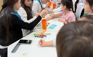 Выставка рисунков о здоровье в Астане