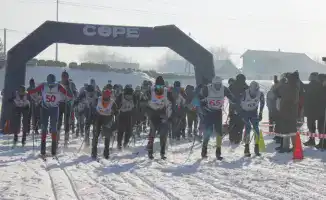 Международный марафон по лыжным гонкам прошел в Каркаралинске с участием спортсменов из разных регионов