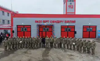 Модернизированная пожарная часть Хромтау открытие Чингис Аринов