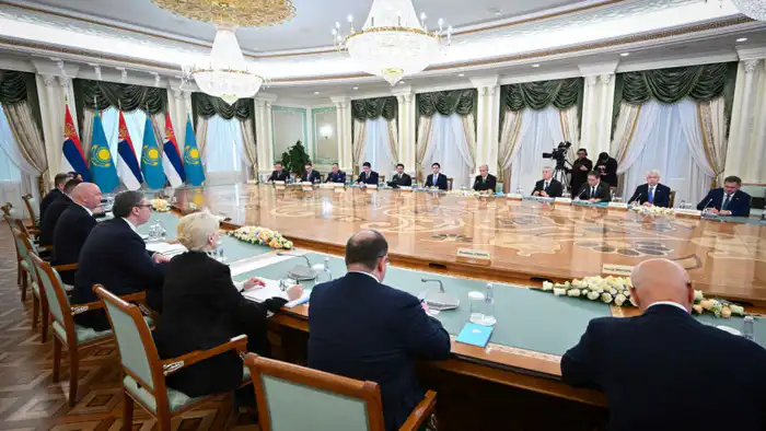 Токаев и Вучич обсудили социальные аспекты торговли и инвестиций на переговорах в Астане Павлодаре