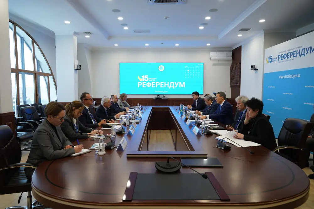 В ЦКР обсуждены детали предстоящего республиканского референдума с Главой Миссии БДИПЧ/ОБСЕ Павлодаре